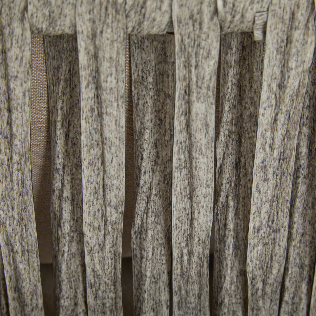 36' Beige Iron Lounge Chair with Rope Weave Design and Plush Cushions, Perfect for Indoor and Outdoor Relaxation