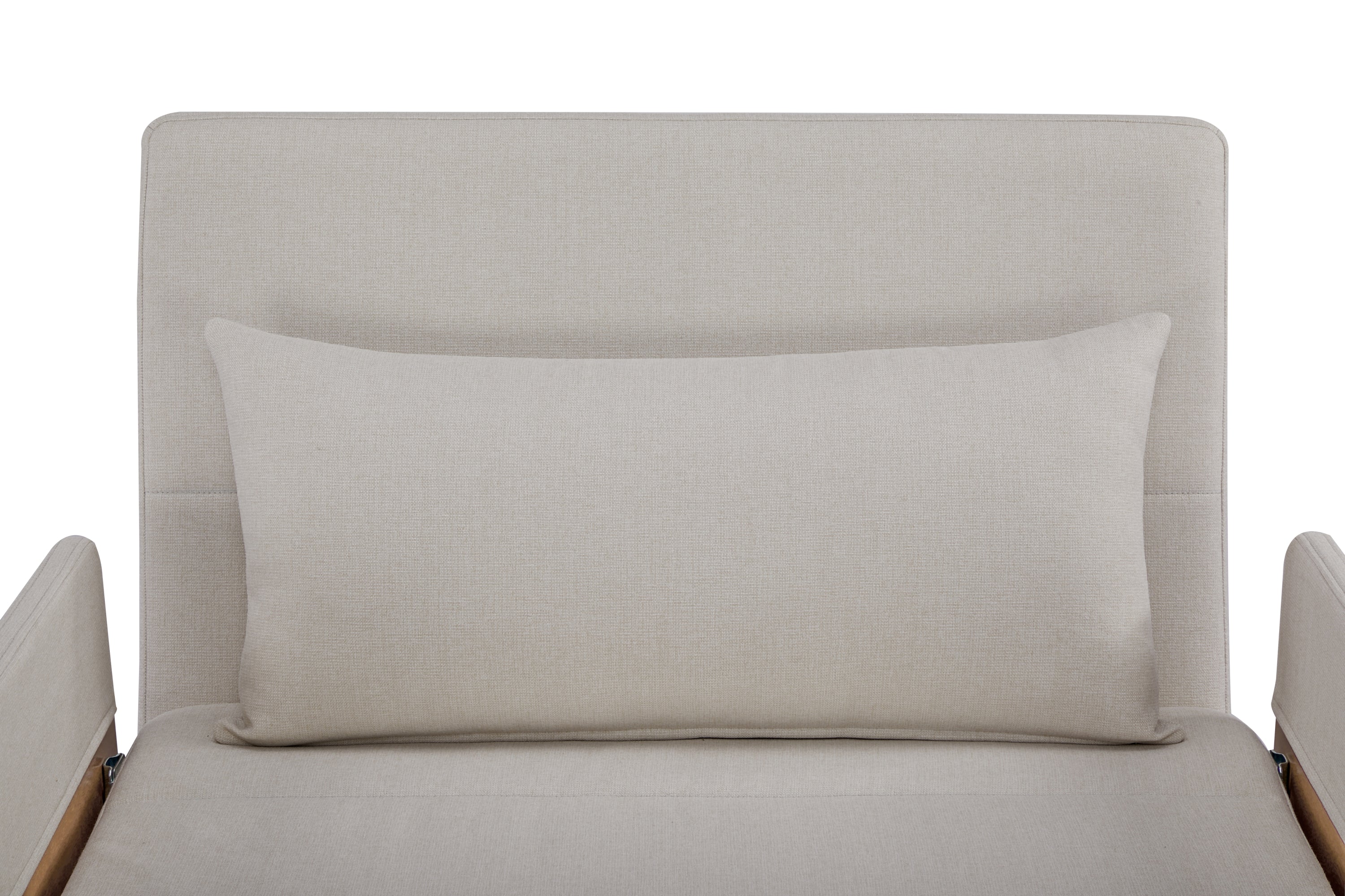 TRIO Modern Foldable Sofa Bed - Single-Seater with Breathable Linen Fabric, Converts in 10 Sec, 6-Level Adjustable Backrest, Silent Hinges, Space-Saving Multi-Functional Sleeper Sofa.