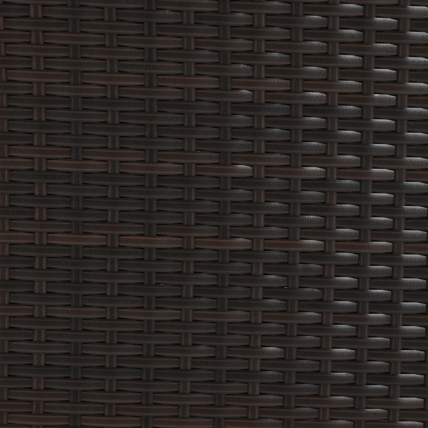 GO 4-Piece Garden Furniture, Patio Seating Set, PE Rattan Outdoor Sofa Set, Wood Table and Legs, Brown and Beige