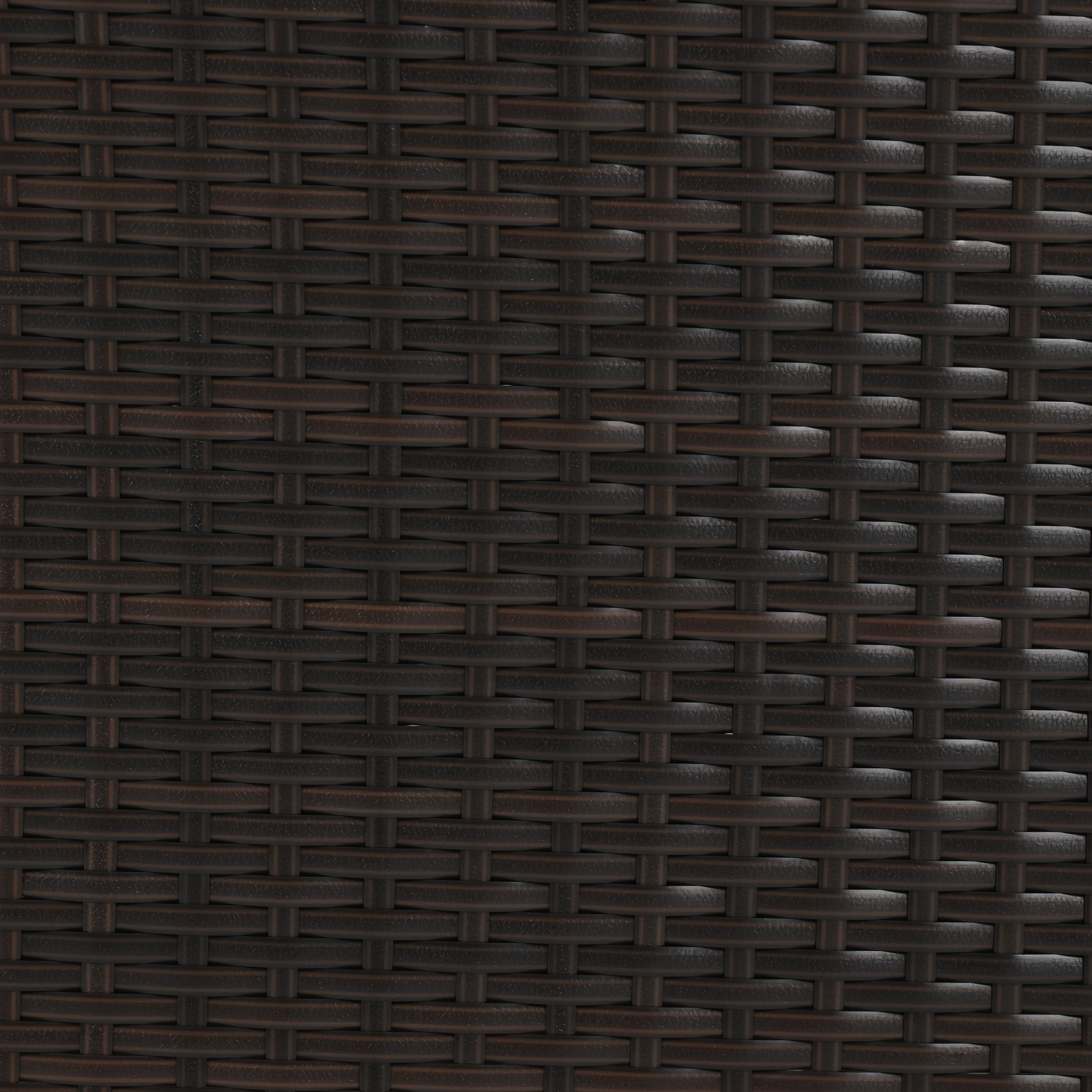 GO 4-Piece Garden Furniture, Patio Seating Set, PE Rattan Outdoor Sofa Set, Wood Table and Legs, Brown and Beige