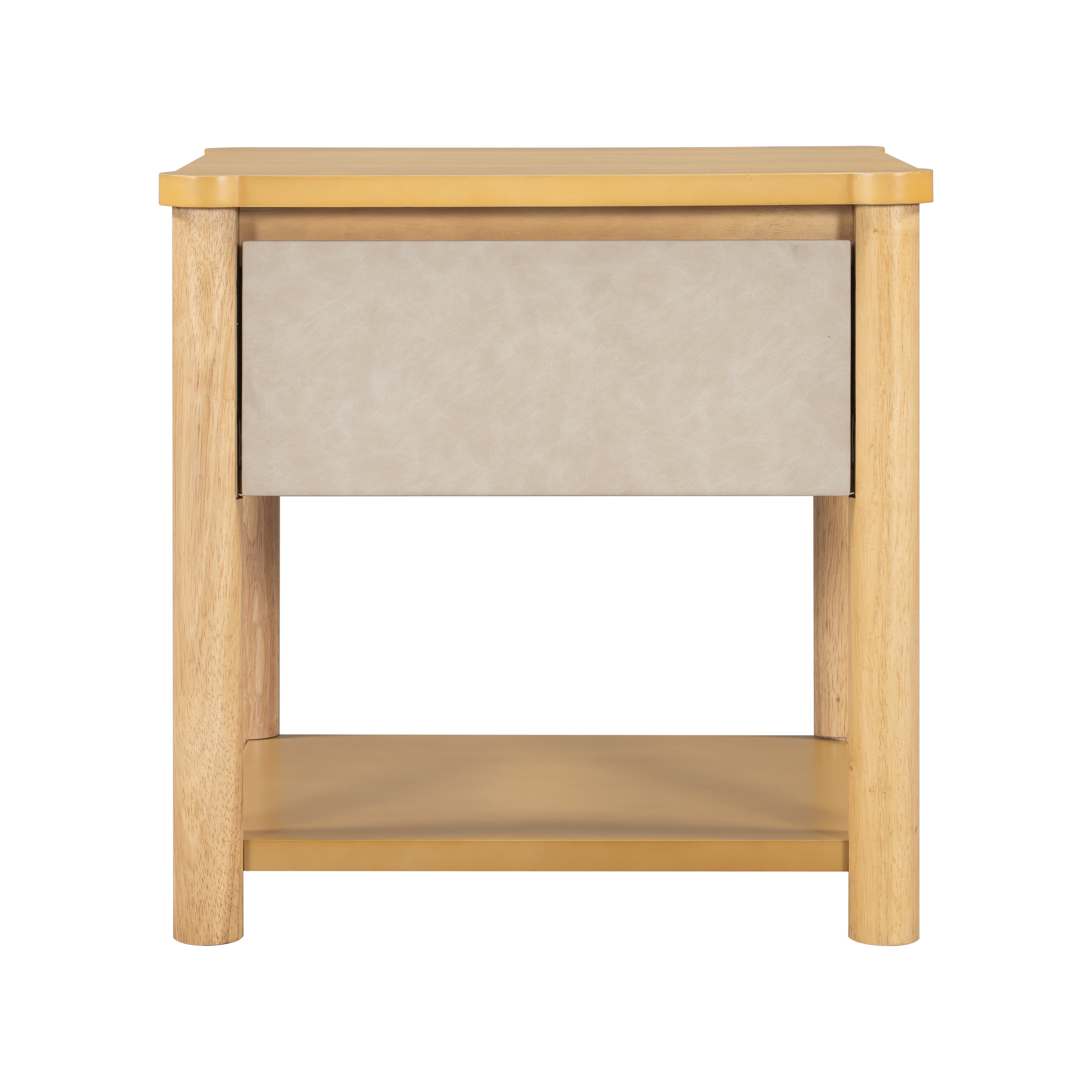 Modern Queen Bed Frame Set with 2 Nightstands, Beige Wood Platform Bed with Headboard and Matching Bedside Tables for Bedroom Bedroom Set