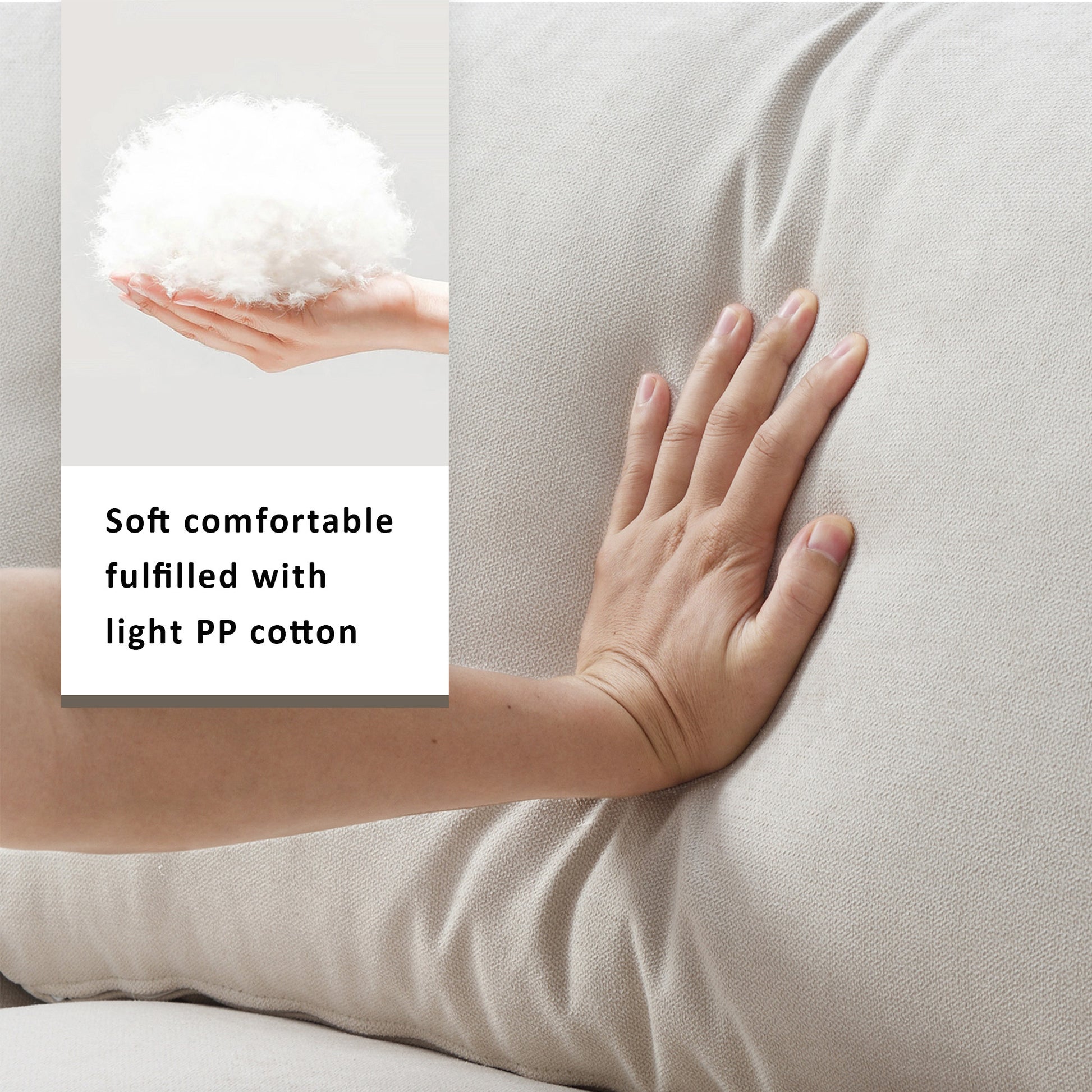 [VIDEO]101*66' Modern Sectional Sofa with Throw Pillows,Cloud L-shaped Couch Set with Wide Seat,4 seat Polyester Comfy Fabric Couch Set with Movable Ottoman for Living Room, Apartment, Office,4 Colors