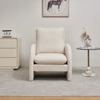 Modern Sherpa Upholstered Accent Chair,  Comfortable Living Room Armchair, Lounge chair for Bedroom, and Office – Stylish and Ergonomic Design