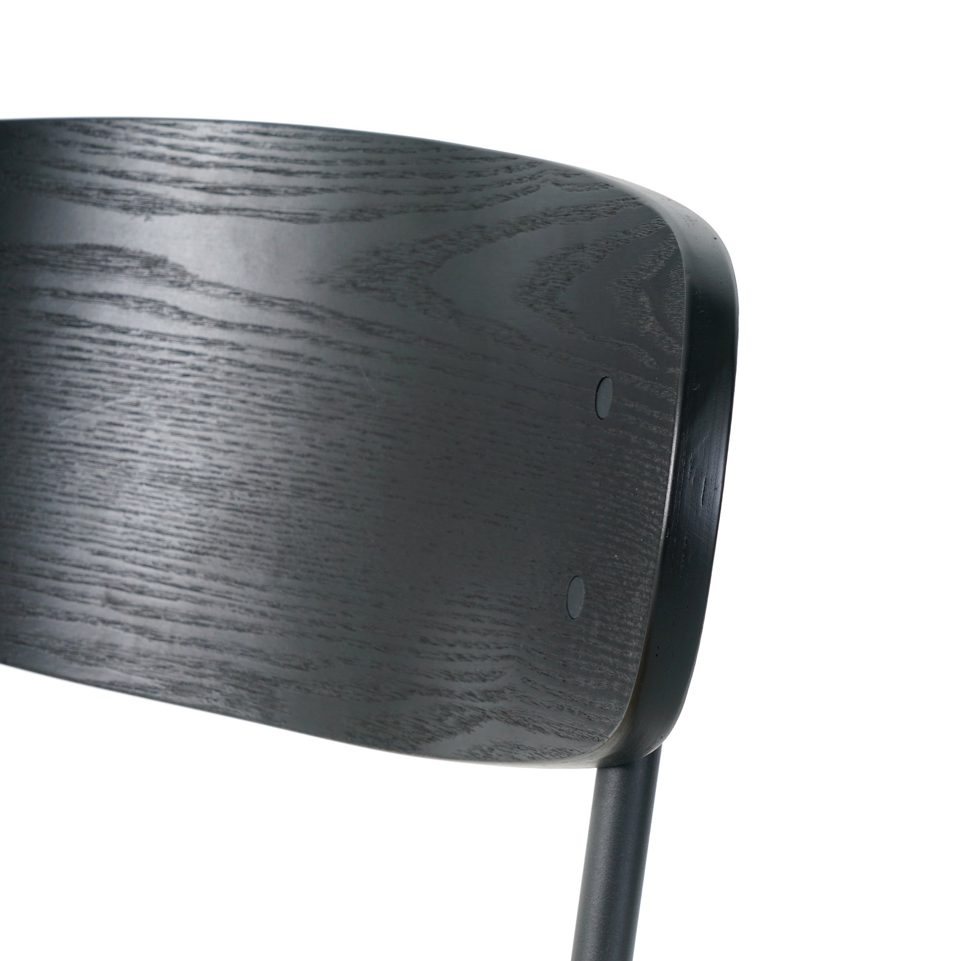 Indoor PU dining chair, modern kitchen dining chair with cushion back, upholstered side chair with black coated metal legs, Family Kitchen Dining Room and living Room (set of 2)