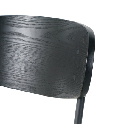 Indoor PU dining chair, modern kitchen dining chair with cushion back, upholstered side chair with black coated metal legs, Family Kitchen Dining Room and living Room (set of 2)