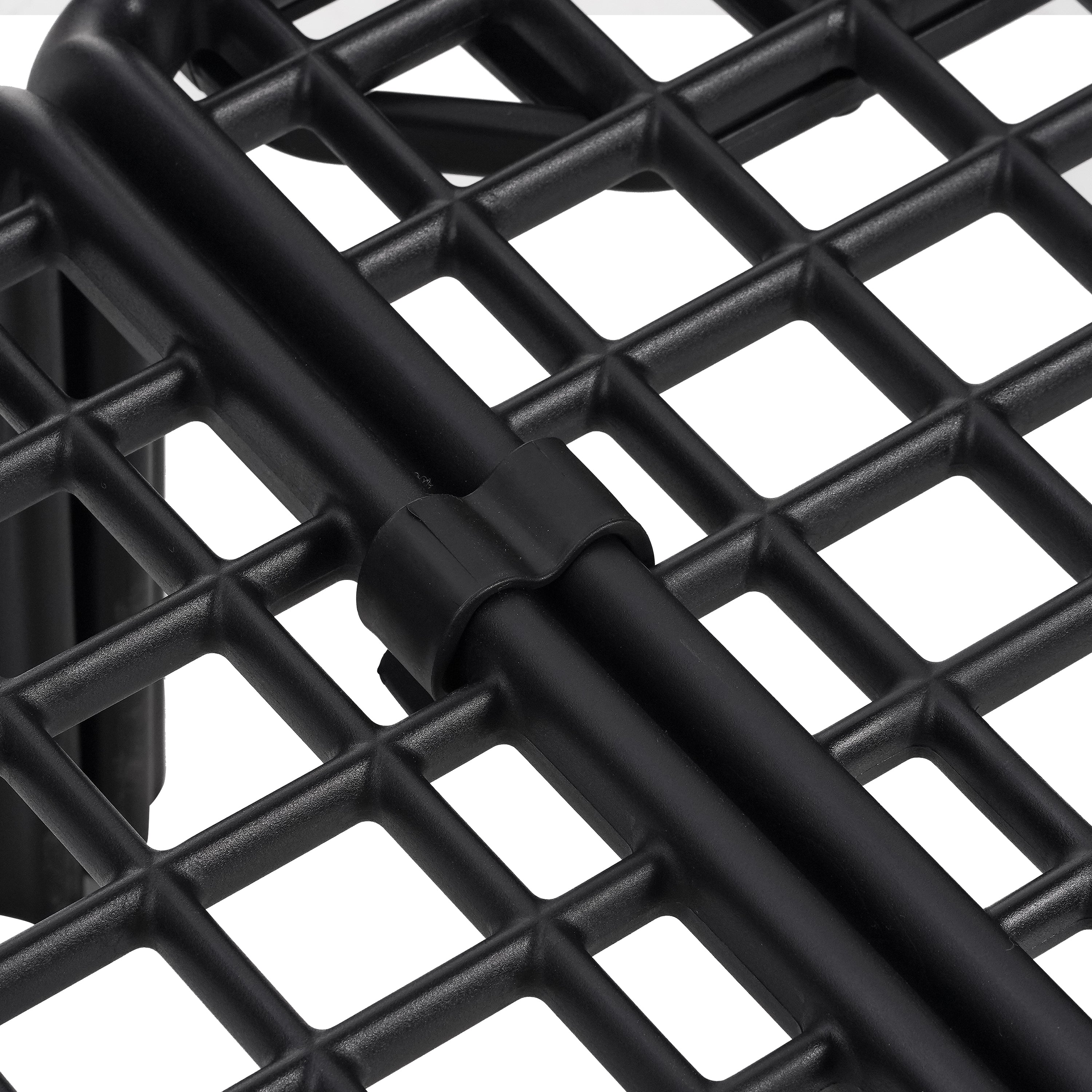 5 Piece Patio Conversation Sets, Modern Outdoor Patio Sectional Furniture Set with Square Coffee Table, Waterproof Thick Cushion Deep Seating for Porch, Balcony, Black & Dark Gray