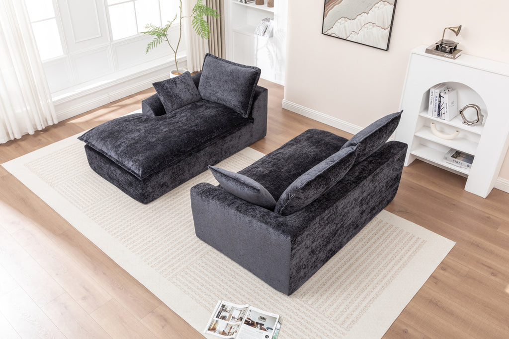 103' Cloud Sectional Couch with L - Shape Chaise, Boneless Modern Modular Large - Segment Sofa for Living Room, No Assembly Required Sectional Sofa