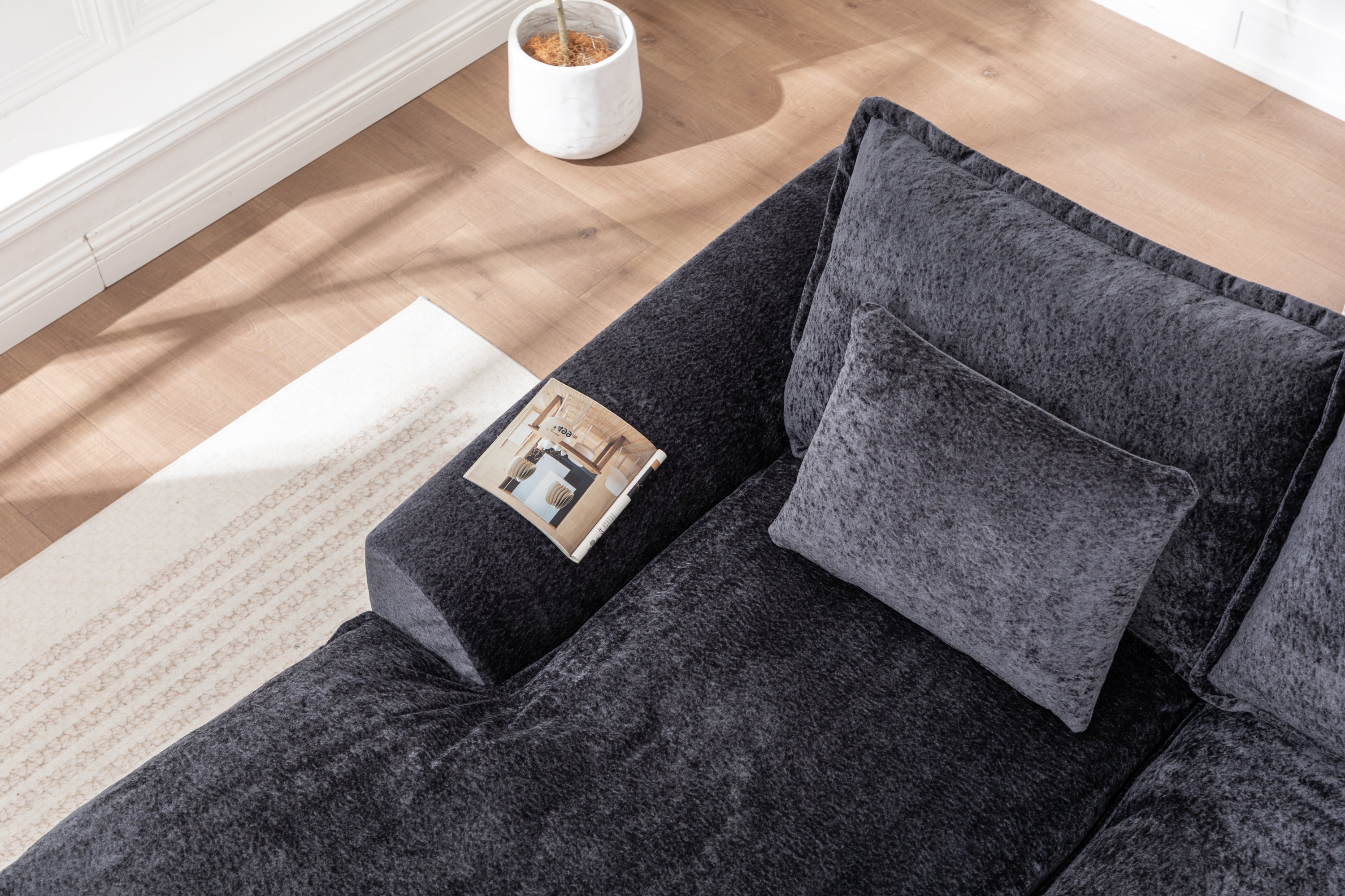 103' Cloud Sectional Couch with L - Shape Chaise, Boneless Modern Modular Large - Segment Sofa for Living Room, No Assembly Required Sectional Sofa