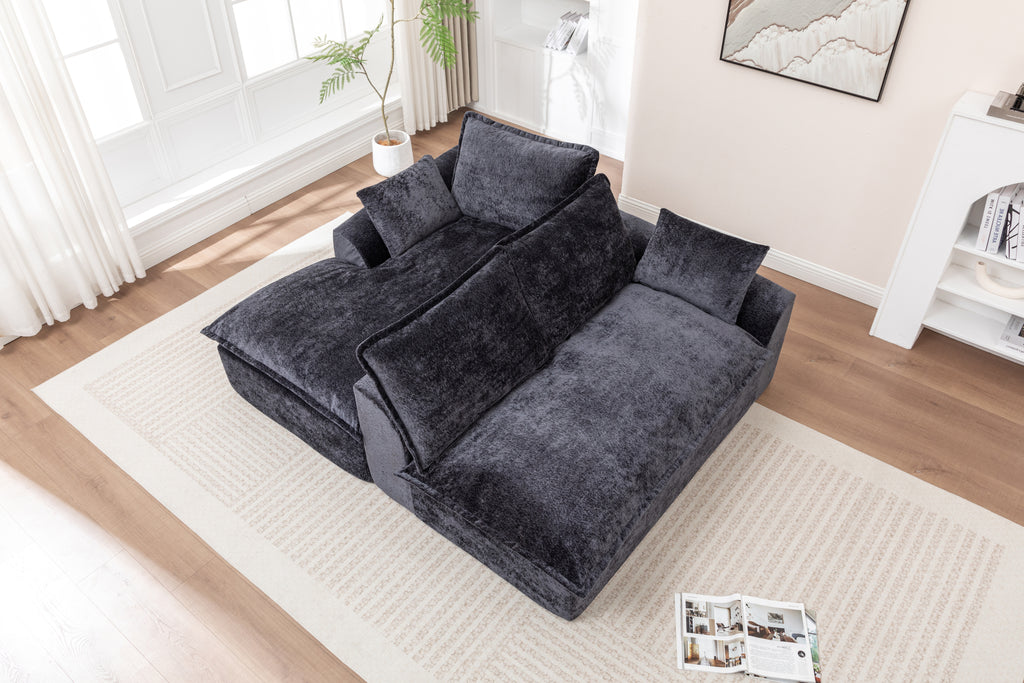 103' Cloud Sectional Couch with L - Shape Chaise, Boneless Modern Modular Large - Segment Sofa for Living Room, No Assembly Required Sectional Sofa