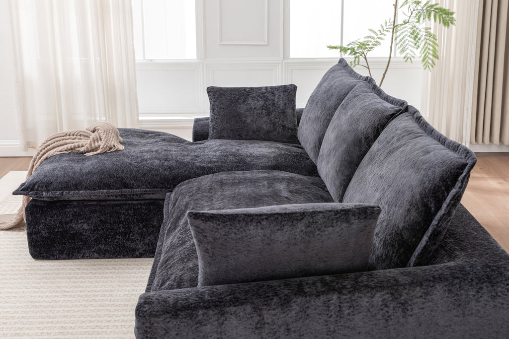 103' Cloud Sectional Couch with L - Shape Chaise, Boneless Modern Modular Large - Segment Sofa for Living Room, No Assembly Required Sectional Sofa