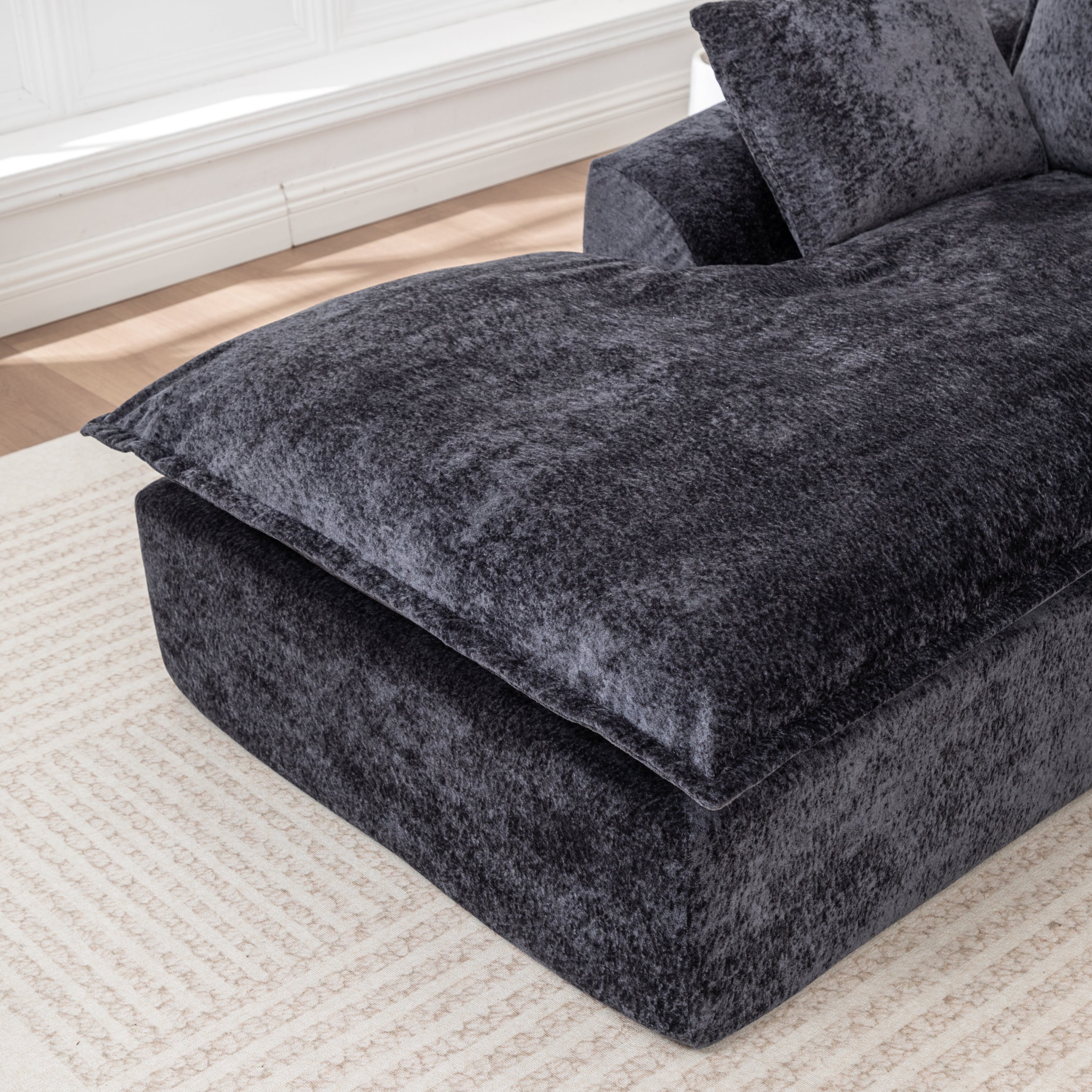 103' Cloud Sectional Couch with L - Shape Chaise, Boneless Modern Modular Large - Segment Sofa for Living Room, No Assembly Required Sectional Sofa