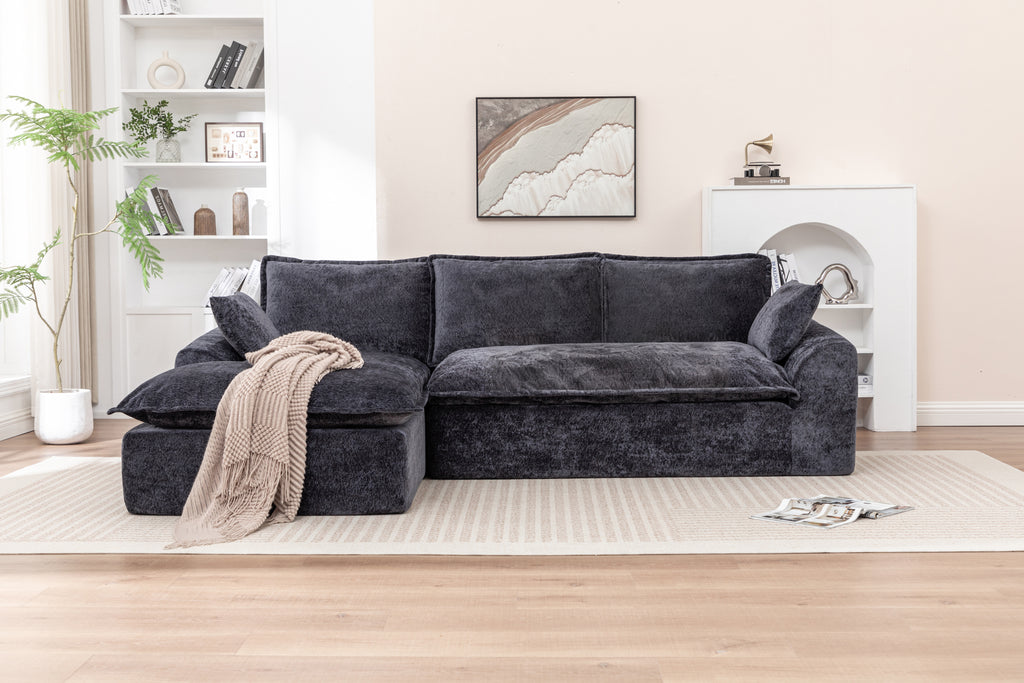 103' Cloud Sectional Couch with L - Shape Chaise, Boneless Modern Modular Large - Segment Sofa for Living Room, No Assembly Required Sectional Sofa