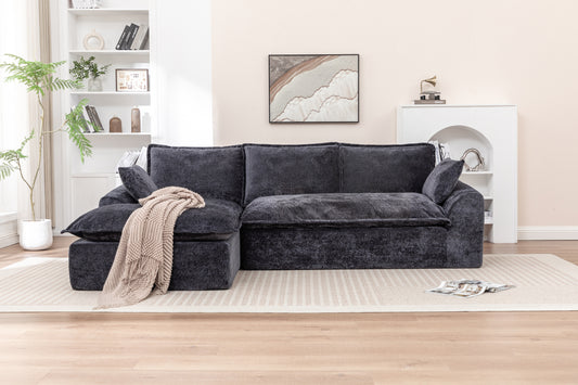 103' Cloud Sectional Couch with L - Shape Chaise, Boneless Modern Modular Large - Segment Sofa for Living Room, No Assembly Required Sectional Sofa