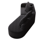 Modern Upholstered Oversized Sectional Sofa, 112-Inch Chenille 4-Seater Extra Deep & Wide Seat Curved Cloud Couch with 4 Throw Pillows, Free Combination Sofa Couch for Living Room,Bedroom