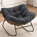 Rocking Chair, Chenille Upholstered Accent Chair, Modern Nursery Rocking Chair for Living Room, Bedroom, Apartment