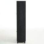 74.5'' Tall Display Cabinet with Glass Doors, Modern Style China Cabinet, Curio Cabinet for Collectibles Figures Trophies, for Hallways Living Room, Kitchen, Home, Studio or Workspace - Black