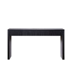 Modern Black Console Table with 4 Drawers – 59.2 Entryway Table with Storage