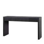 Modern Black Console Table with 4 Drawers – 59.2 Entryway Table with Storage
