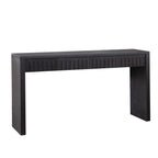 Modern Black Console Table with 4 Drawers – 59.2 Entryway Table with Storage