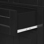 67.2' Tall Bathroom Storage Cabinet with Tempered Glass Doors, Adjustable Shelves & Drawer – Modern Freestanding Linen Tower, Soft-Close Design