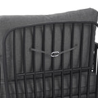 ( SET OF 2 ) Outdoor Patio Club Chair, Modern Patio Furniture, Waterproof Thick Cushion Deep Seating for Porch, Balcony, Black & Dark Gray