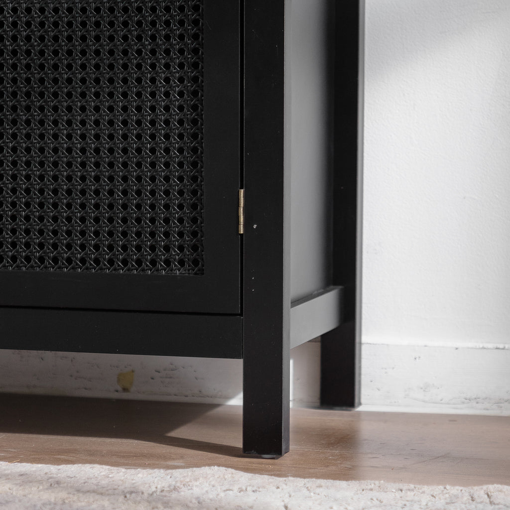 Modern Storage Sideboard Buffet Cabinet with Artificial Rattan Door, Sideboard Buffet Cabinet for Living Room , Entryway,Kitchen