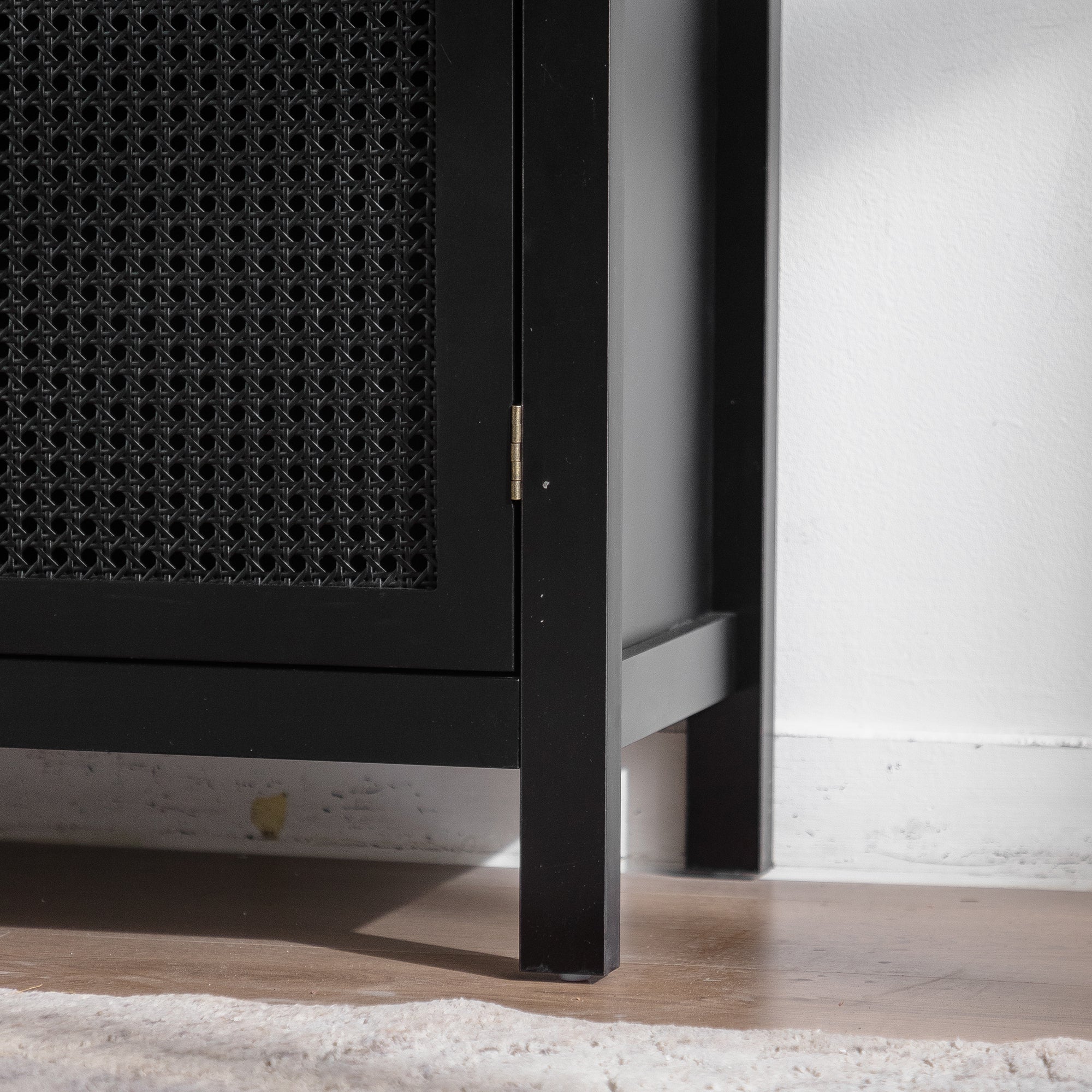 Modern Storage Sideboard Buffet Cabinet with Artificial Rattan Door, Sideboard Buffet Cabinet for Living Room , Entryway,Kitchen