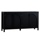 Modern Storage Sideboard Buffet Cabinet with Artificial Rattan Door, Sideboard Buffet Cabinet for Living Room , Entryway,Kitchen