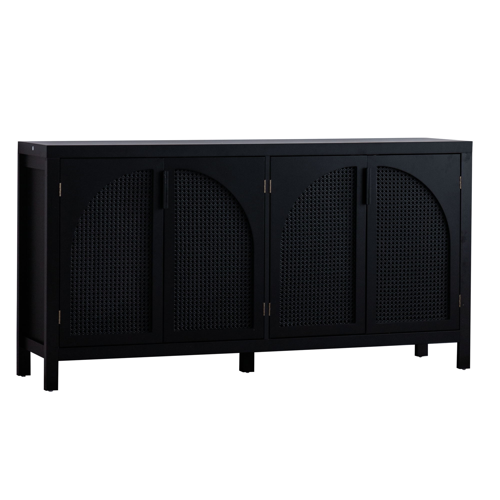 Modern Storage Sideboard Buffet Cabinet with Artificial Rattan Door, Sideboard Buffet Cabinet for Living Room , Entryway,Kitchen