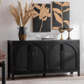 Modern Storage Sideboard Buffet Cabinet with Artificial Rattan Door, Sideboard Buffet Cabinet for Living Room , Entryway,Kitchen