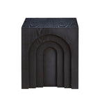 15.74'' Square Side Table Small Coffee Table Accent Table Bedside Table for Living Room Bedroom,BLACK