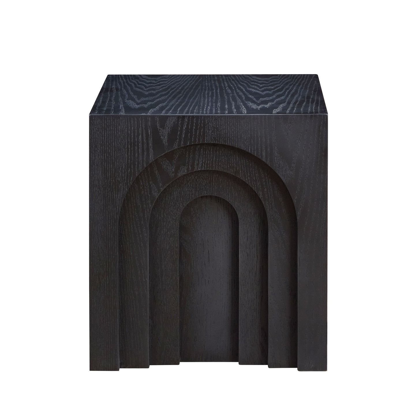 15.74'' Square Side Table Small Coffee Table Accent Table Bedside Table for Living Room Bedroom,BLACK