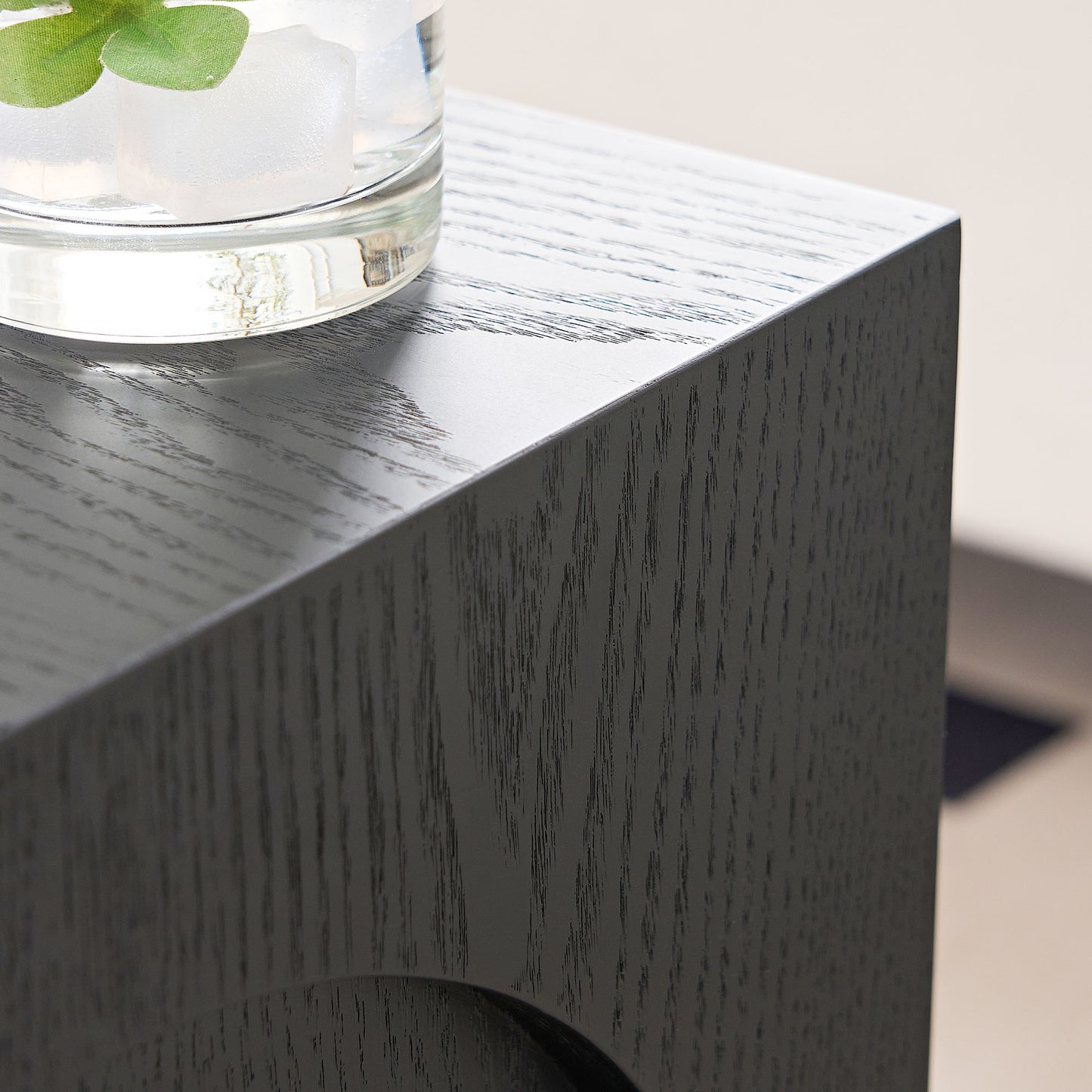 15.74'' Square Side Table Small Coffee Table Accent Table Bedside Table for Living Room Bedroom,BLACK