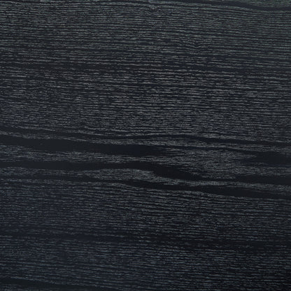 Modern 31.5 Inch Handcraft Drum Coffee Table Square Coffee Table for Living Room,Small Wooden Coffee Table with Sturdy MDF Pedesta,Black Color Coffee Table