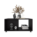 Modern Black Wengue Patrick Rectangular Coffee Table.