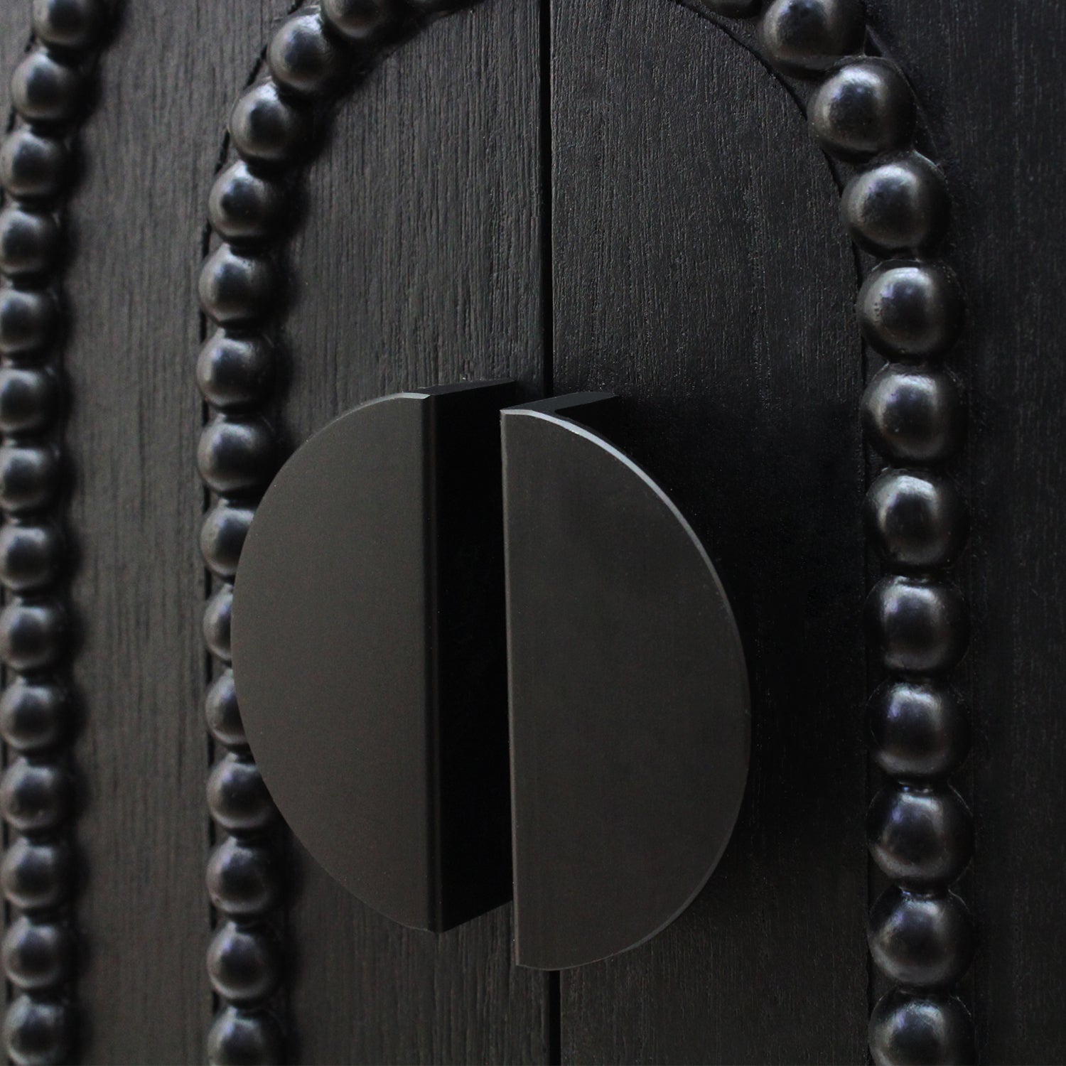 Modern Black Wood Storage Cabinet with Decorative Door, 30in Accent Sideboard for Living Room, Bedroom, or Entryway