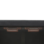 Modern Black Wood Storage Cabinet with Decorative Door, 30in Accent Sideboard for Living Room, Bedroom, or Entryway