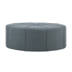 48" Ottoman,Polyester Fabric Large Cocktail Ottoman Modern Style For Living Room, Blue - Groovy Boardz