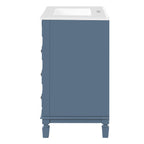 30' Bathroom Vanity with Ceramic Sink, Small Bathroom Sink Cabinet, Modern Cabinet with 2 Drawers and Adjustable Shelf