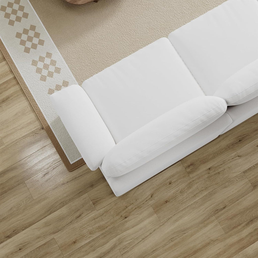 Cloud Sectional Sofa, Down-Filled Sofa, Living Room Modular Sofa, Minimalist Modern Style, Removable & Washable Sofa Cover, Chenille Fabric, Storage Function