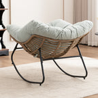 Rocking Chair, Chenille Upholstered Accent Chair, Modern Nursery Rocking Chair for Living Room, Bedroom, Apartment