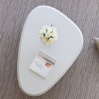 Cloud Coffee Table with 3 Ball Legs Modern Wooden Accent Center Table Unique Accent Table for Small Spaces for Living Room