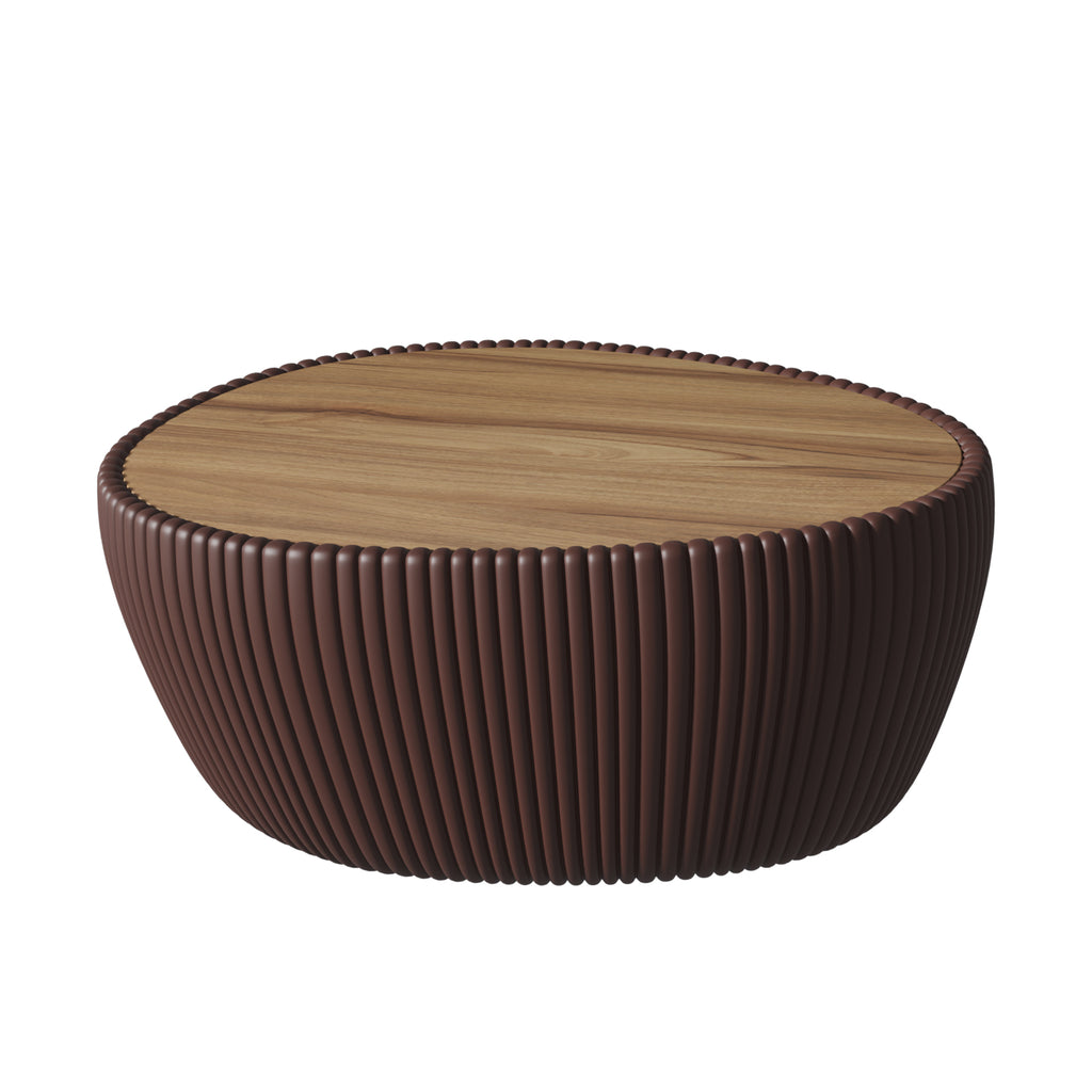 Coffee Color Marble Top goose eggs Shape Leather Coffee modern Sofa Table for Living Room furniture Coffee Table