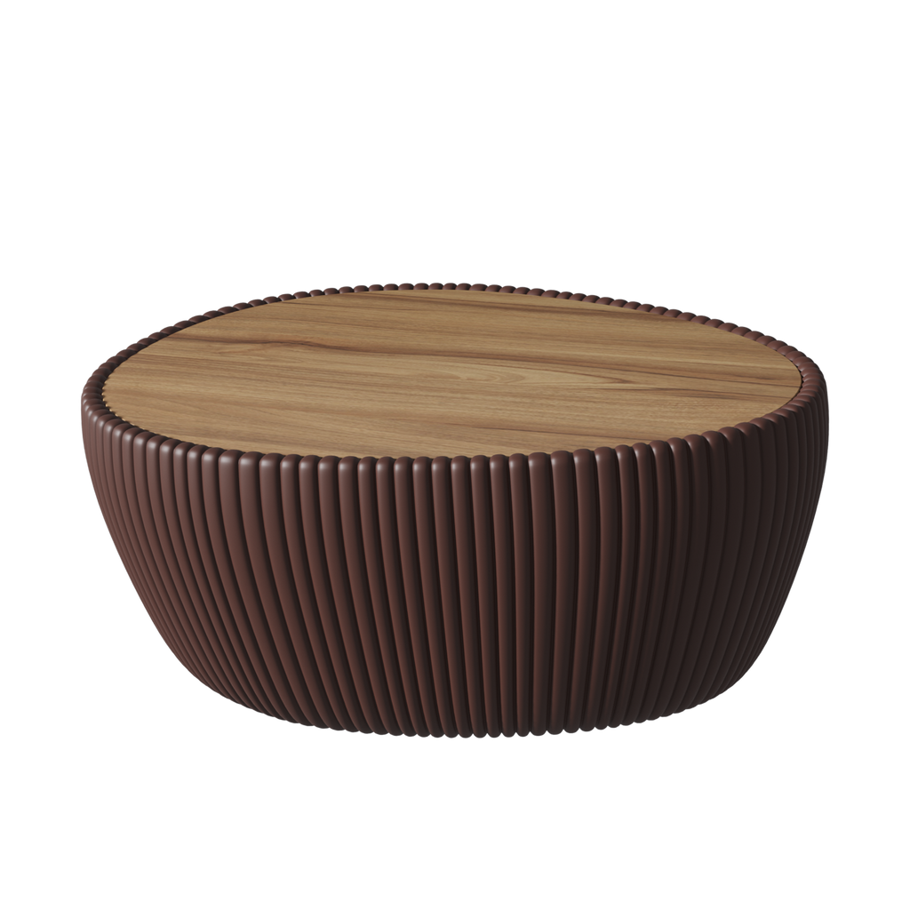 Coffee Color Marble Top goose eggs Shape Leather Coffee modern Sofa Table for Living Room furniture Coffee Table