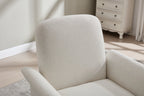 Swivel Accent Chair Modern Barrel Armchair with Wood Base for Bedroom Reading Waiting Living Room