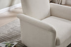 Swivel Accent Chair Modern Barrel Armchair with Wood Base for Bedroom Reading Waiting Living Room