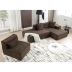 Customizable L-Shaped Modular Sofa Sectional for Modern Living Spaces - Groovy Boardz