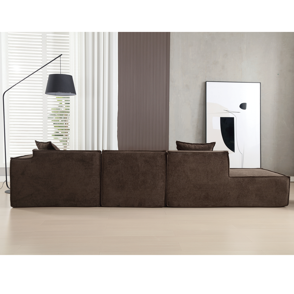 Customizable L-Shaped Modular Sofa Sectional for Modern Living Spaces - Groovy Boardz