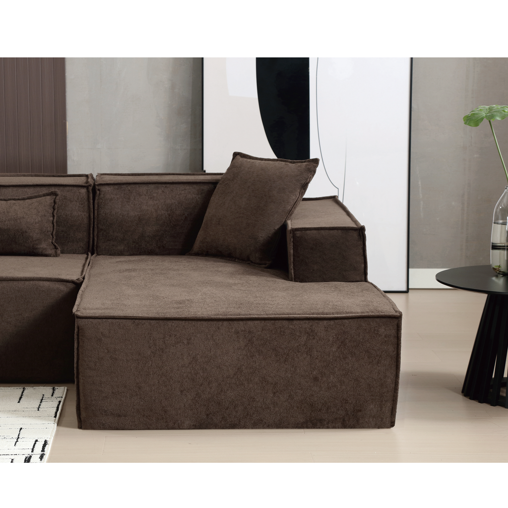 Customizable L-Shaped Modular Sofa Sectional for Modern Living Spaces - Groovy Boardz