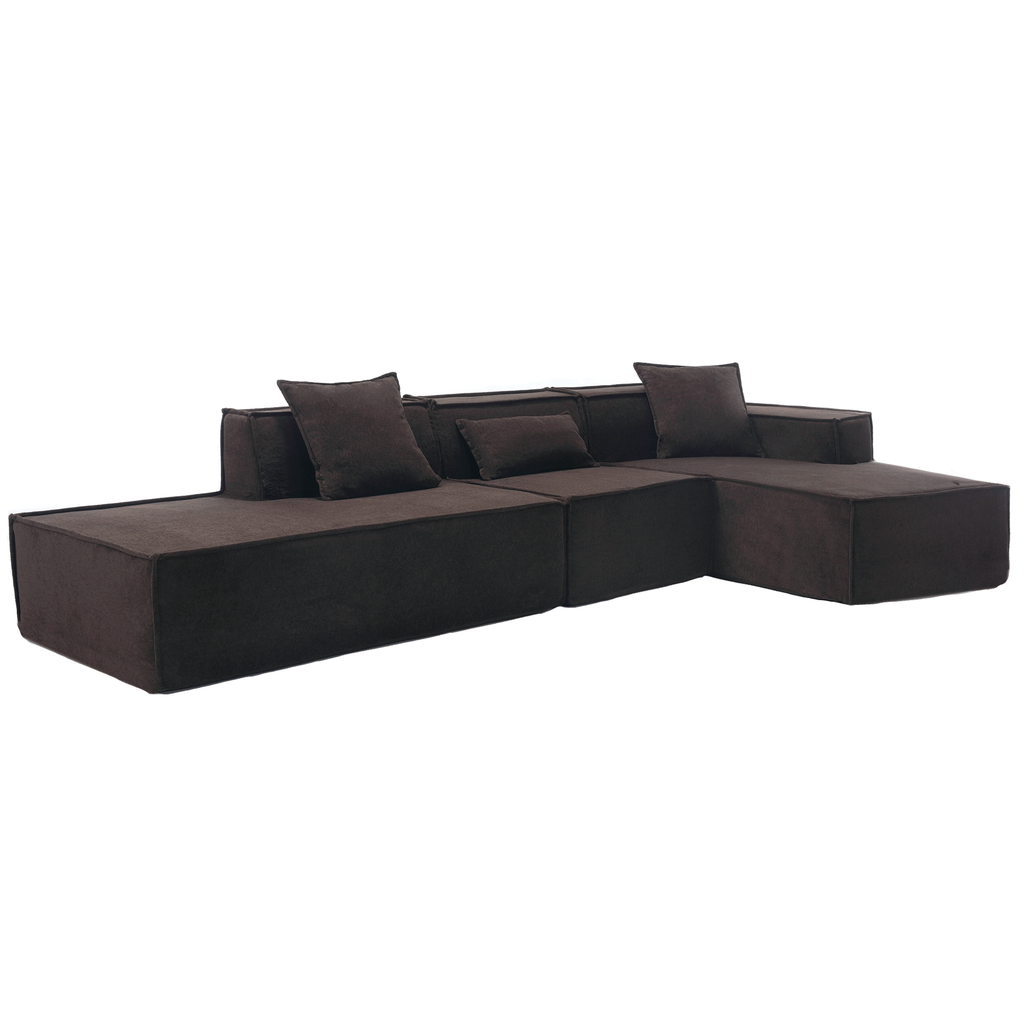 Customizable L-Shaped Modular Sofa Sectional for Modern Living Spaces - Groovy Boardz